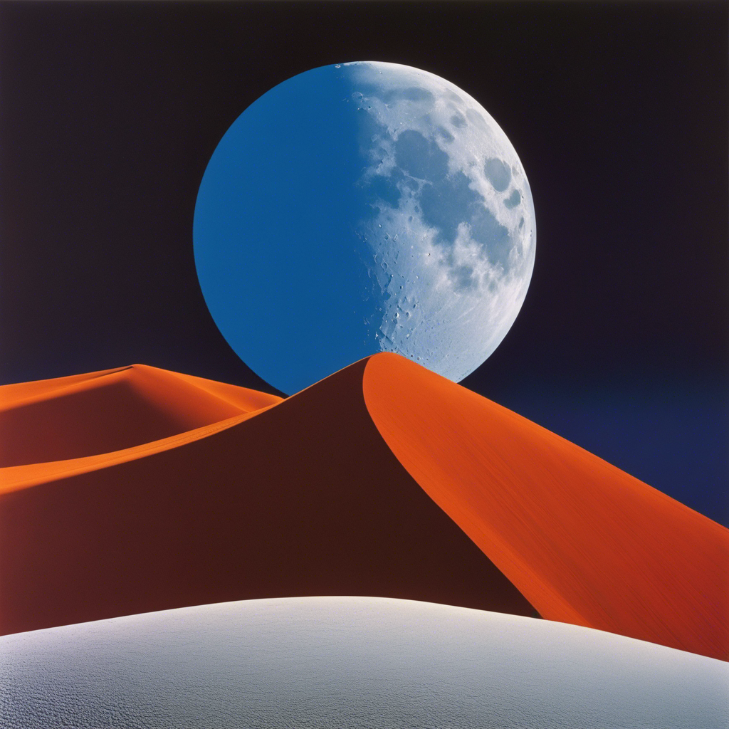 Poster - Abstractions, geometric compositions in landscapes, Moon - 493401911