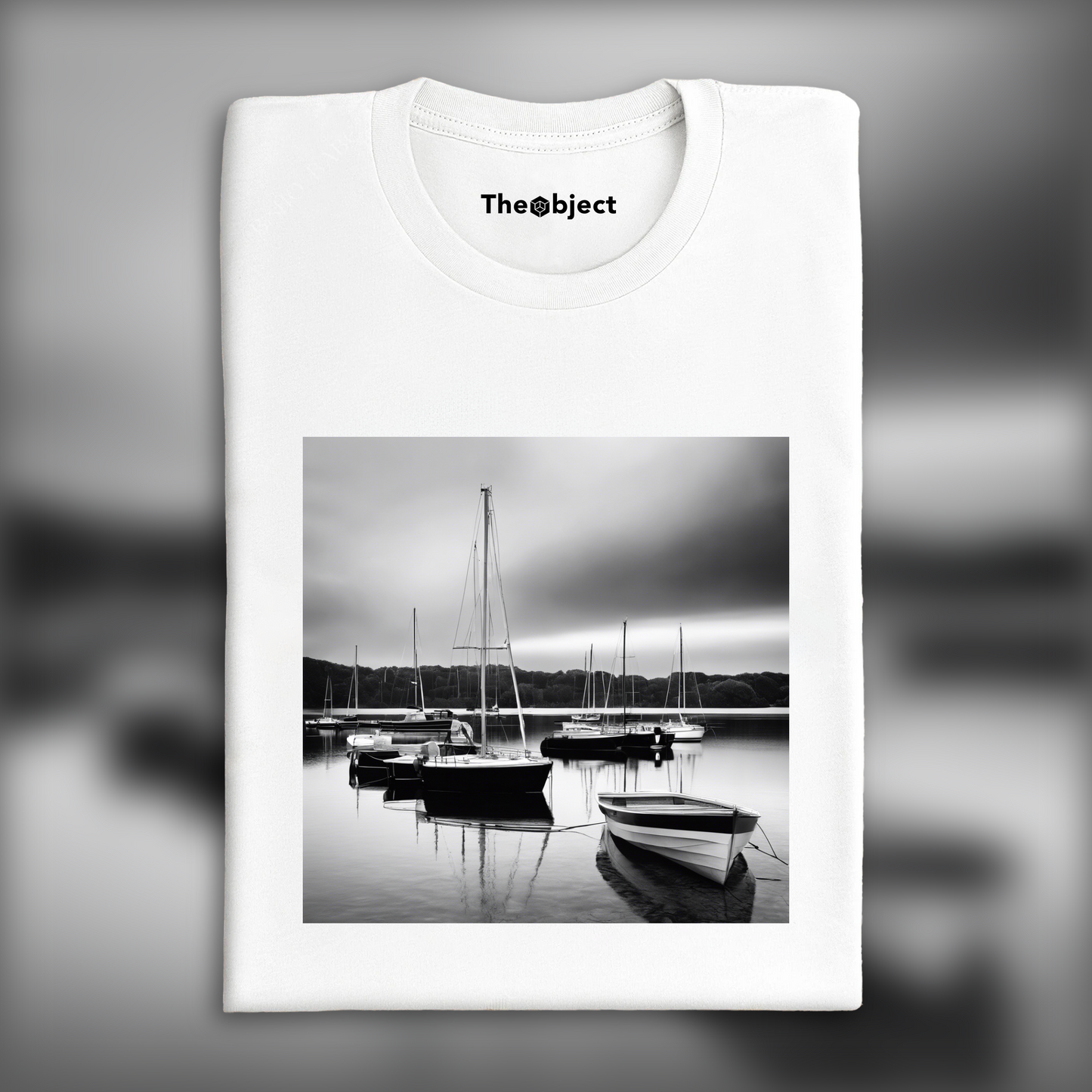 T-Shirt - Urban abstract explorations, black and white,, Lake - 1007198164