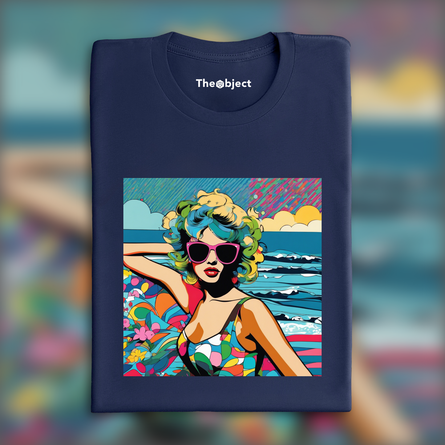 T-Shirt - Art néo-pop, Océan - 1409828325