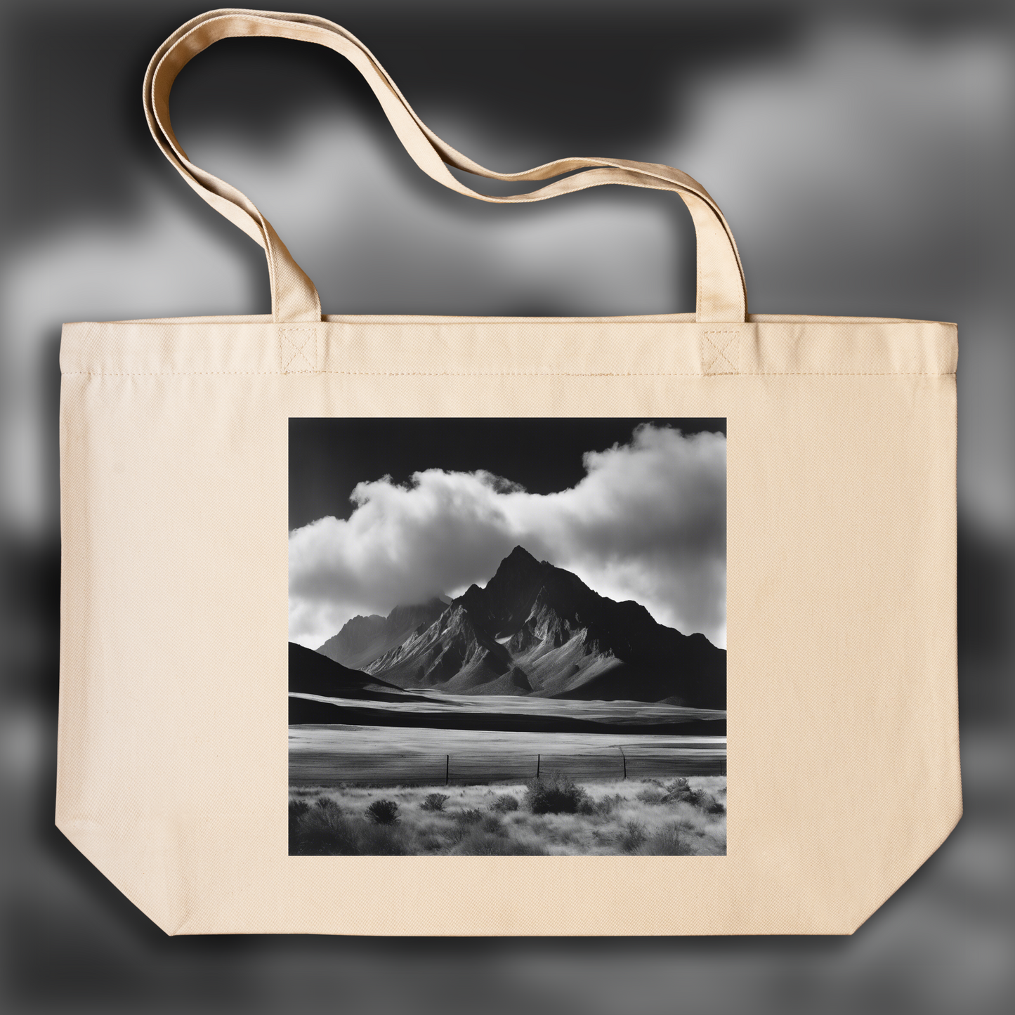 Tote bag - Photographie abstraite, nature et motifs géométriques , Montagnes - 3249015359