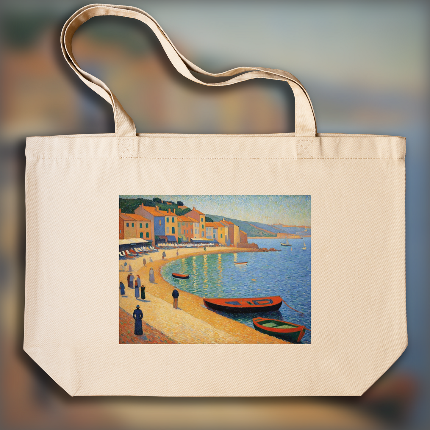 Tote bag - Pointillist masterpiece, Collioure - 1012039516