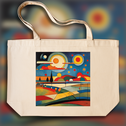 Tote bag - Geometric abstract art, Sun - 1616953063