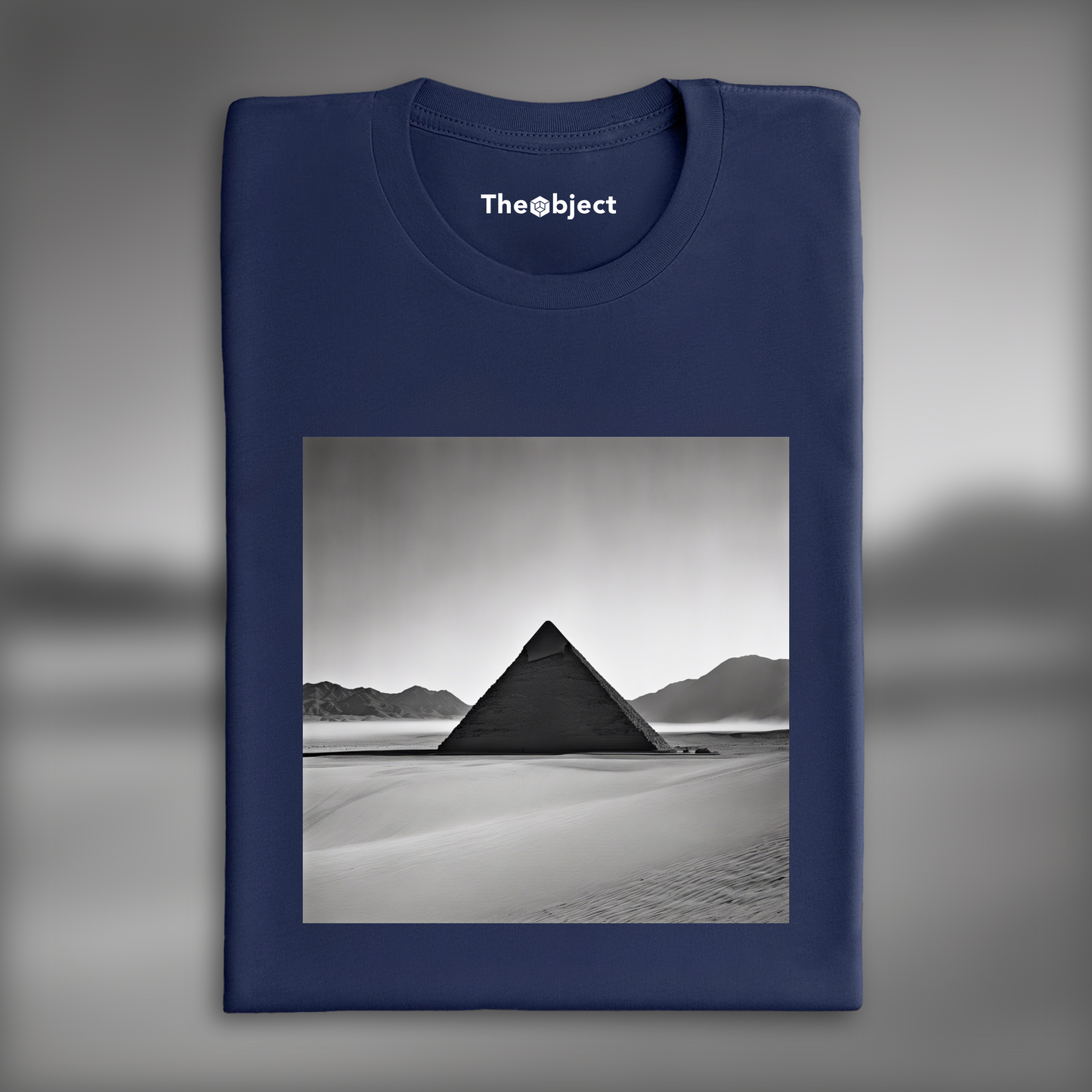 T-Shirt - Architectural and industrial elements, black and white, Pyramid - 2433305901