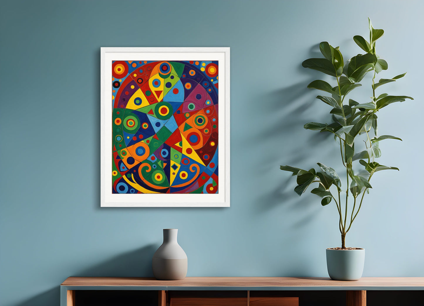 Poster with wood frame: Grand master of 20th century art, chakra