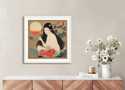 Poster with wood frame: Yoshitoshi Abe, 