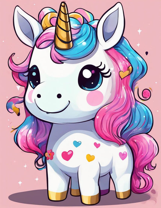 Image - Artiste contemporain japonais kawaï, Licorne bébé mignonne - 3327077270