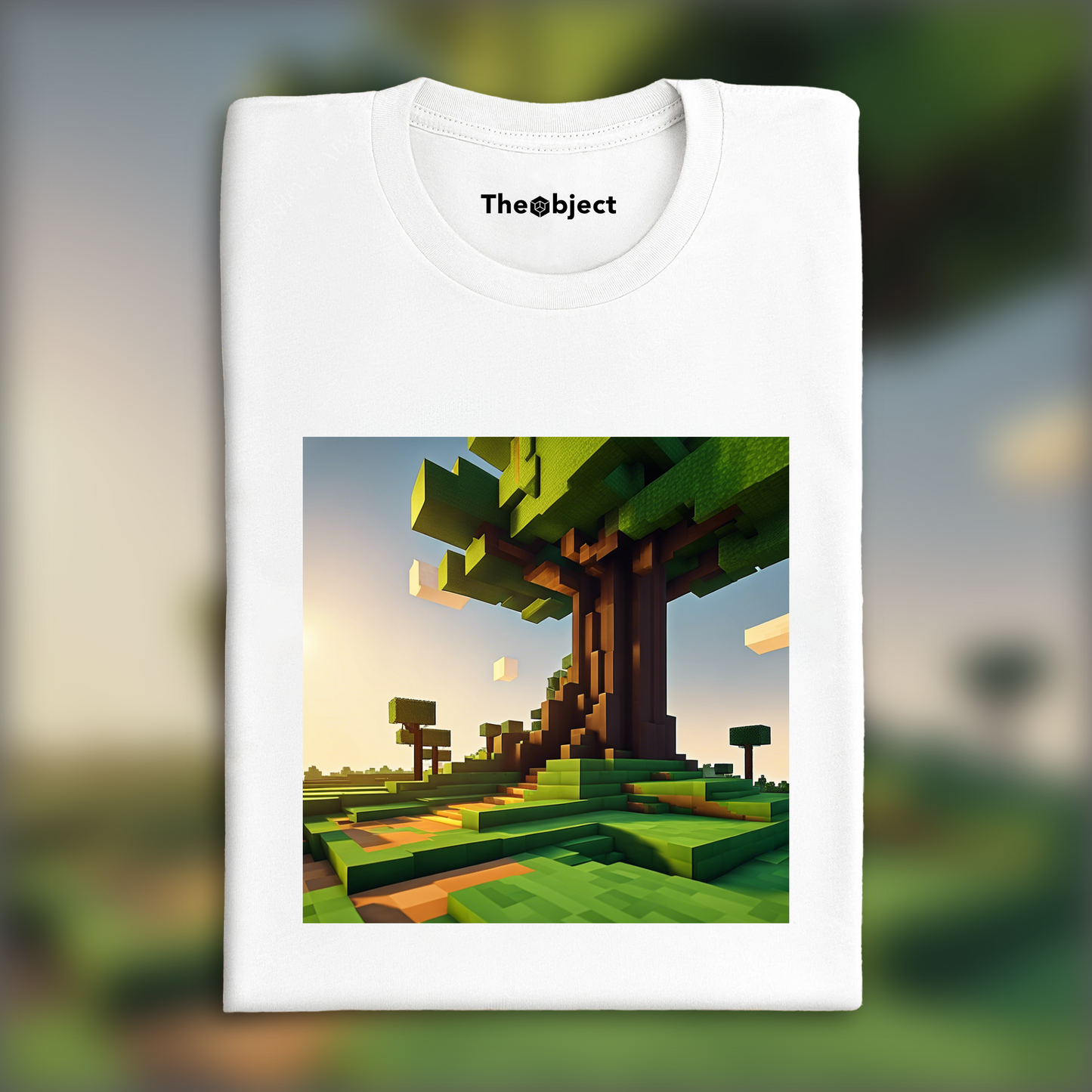 T-Shirt - Minecraft, Tree base landscape - 1457218232