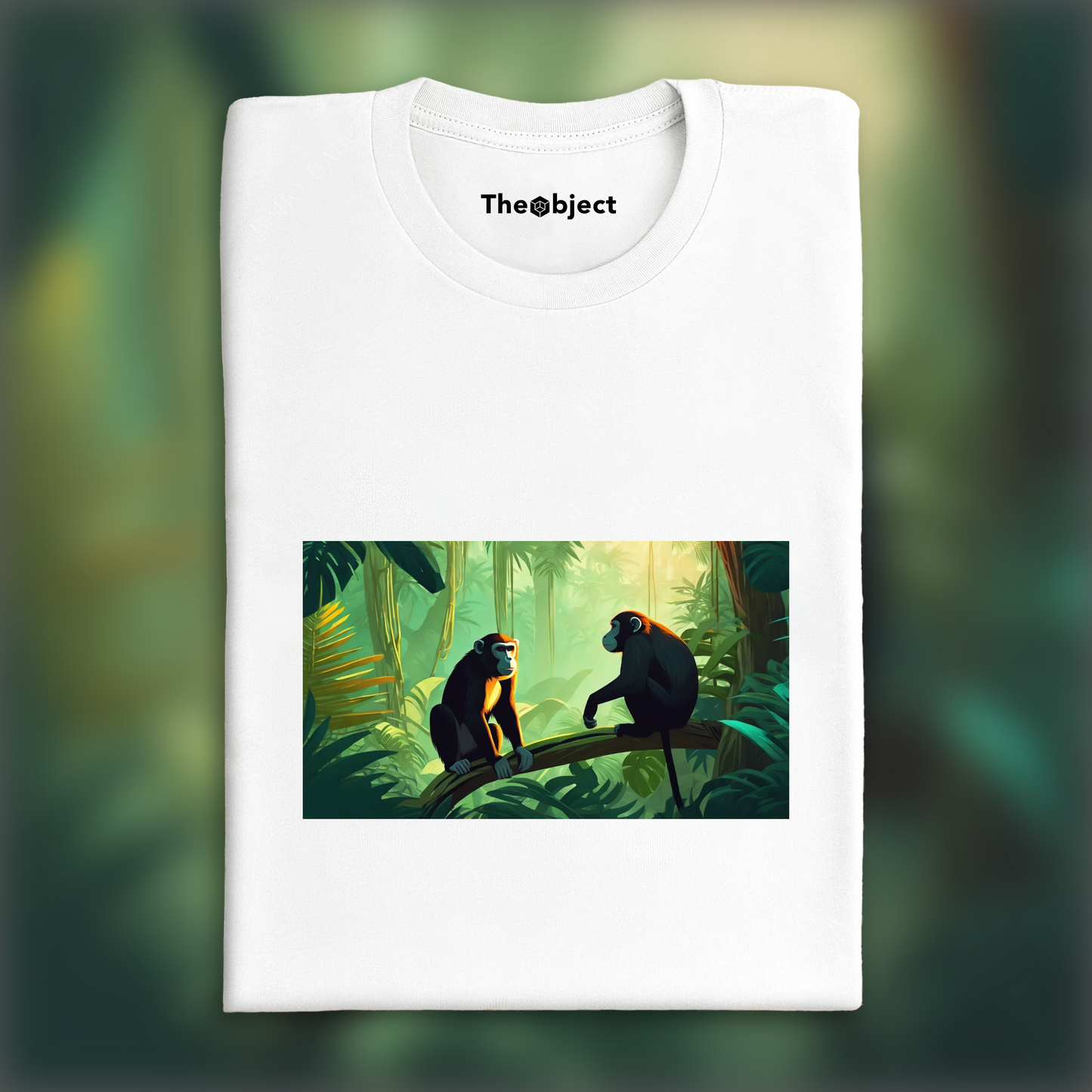 T-Shirt - Tropical Jungle, A monkey in the jungle - 1427186084