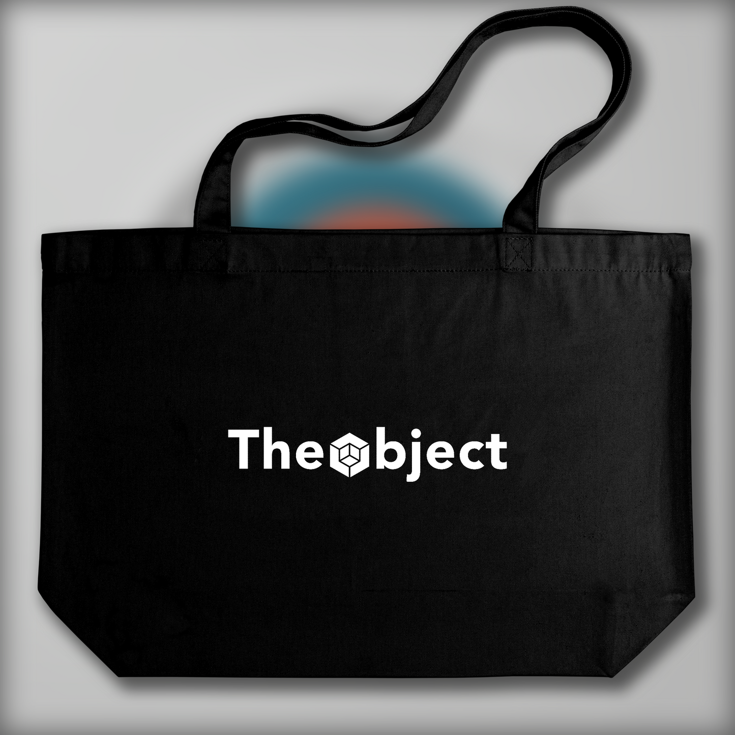 Tote bag - L'art du minimalisme, deux cercles colorés - 1039028759