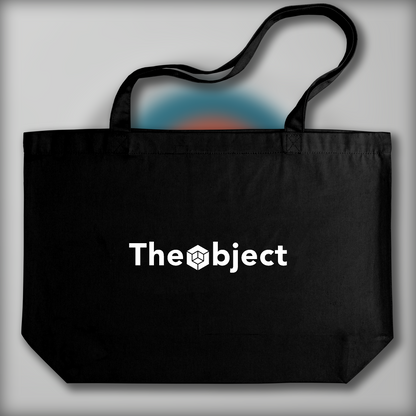 Tote bag - L'art du minimalisme, deux cercles colorés - 1039028759