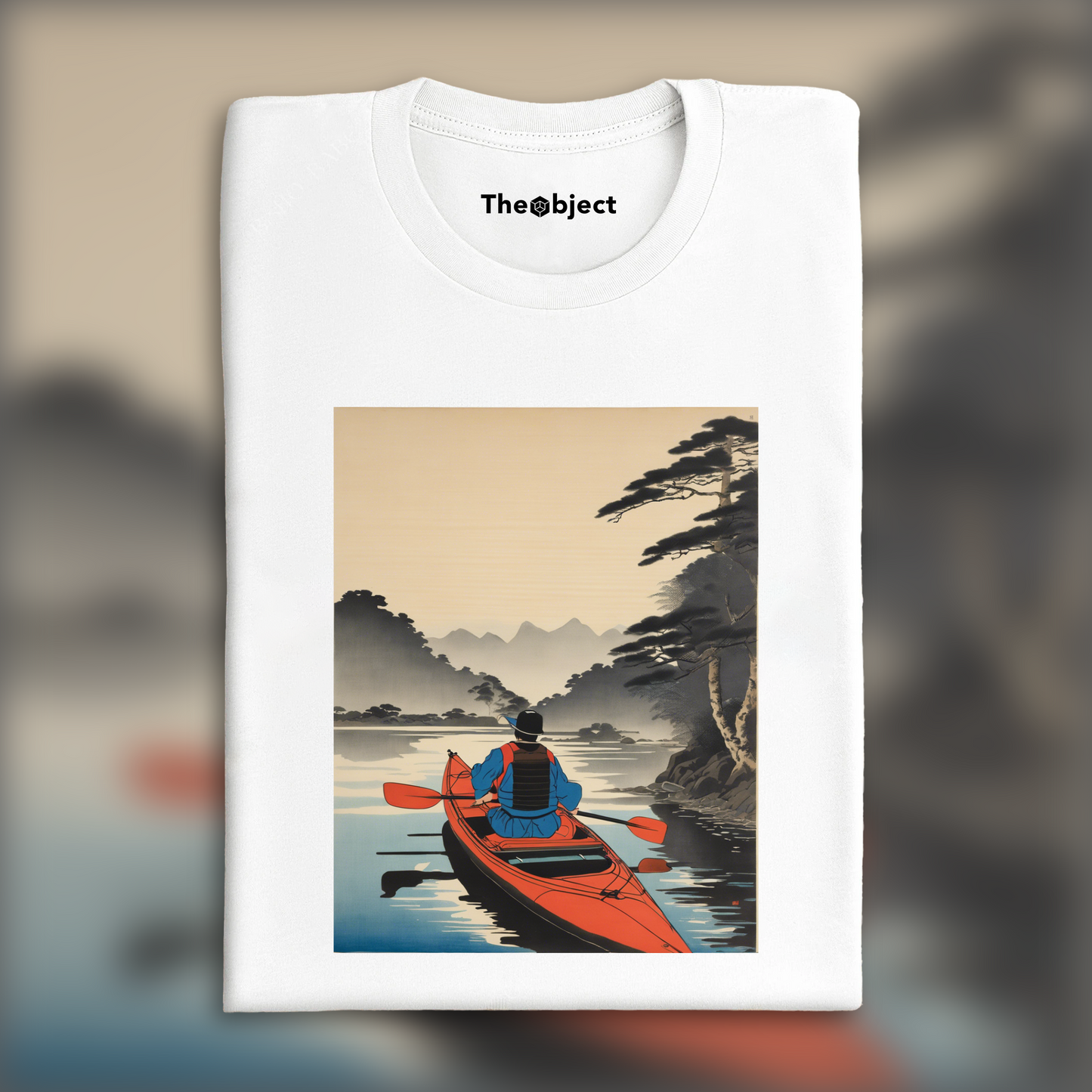 T-Shirt - Manga with analytical realism, Kayak  - 5759264