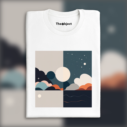 T-Shirt - Minimalist abstract art, Astronomy - 1465613894