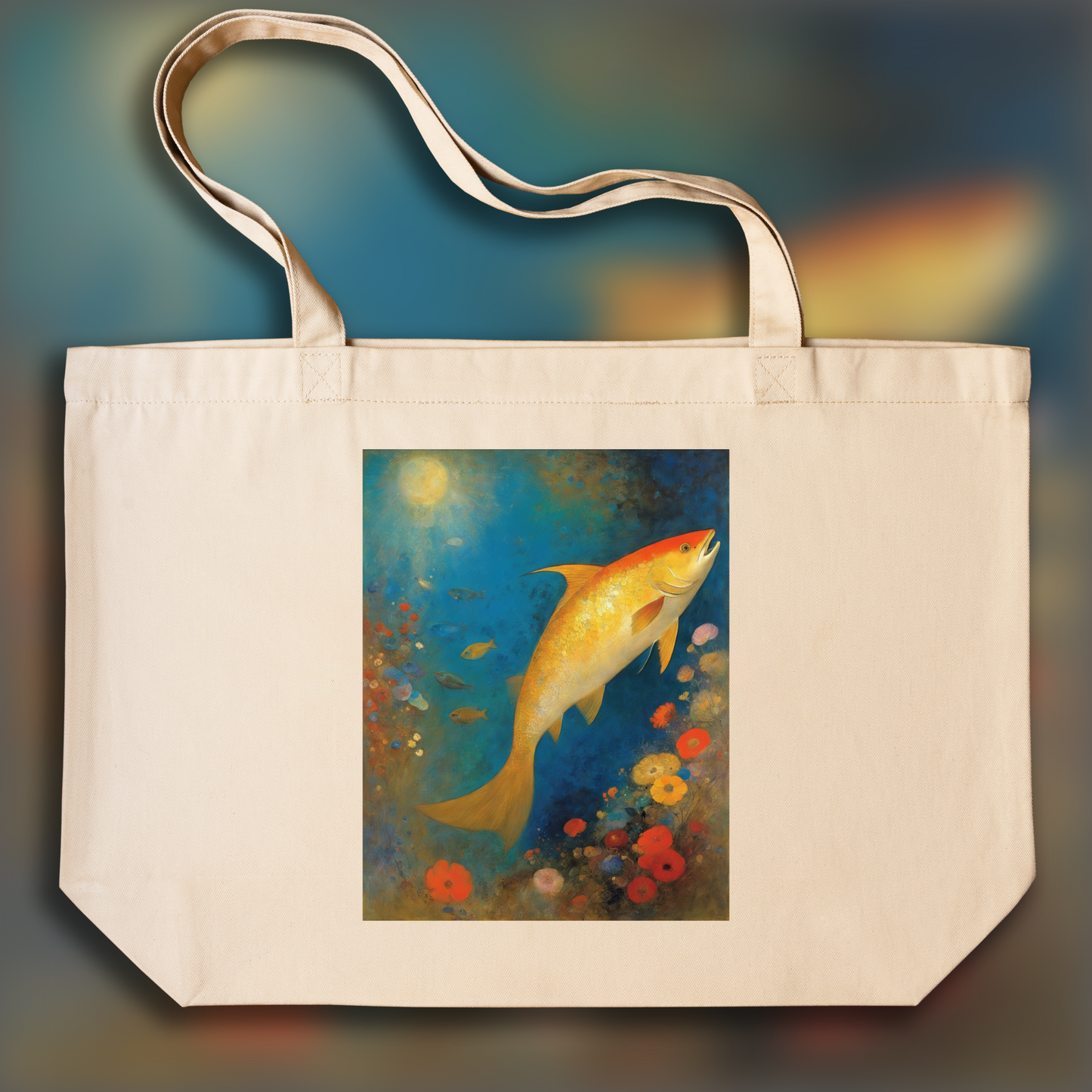 Tote bag - Surreal visions with fantastic images, Astrology, Pisces sign - 1445302961