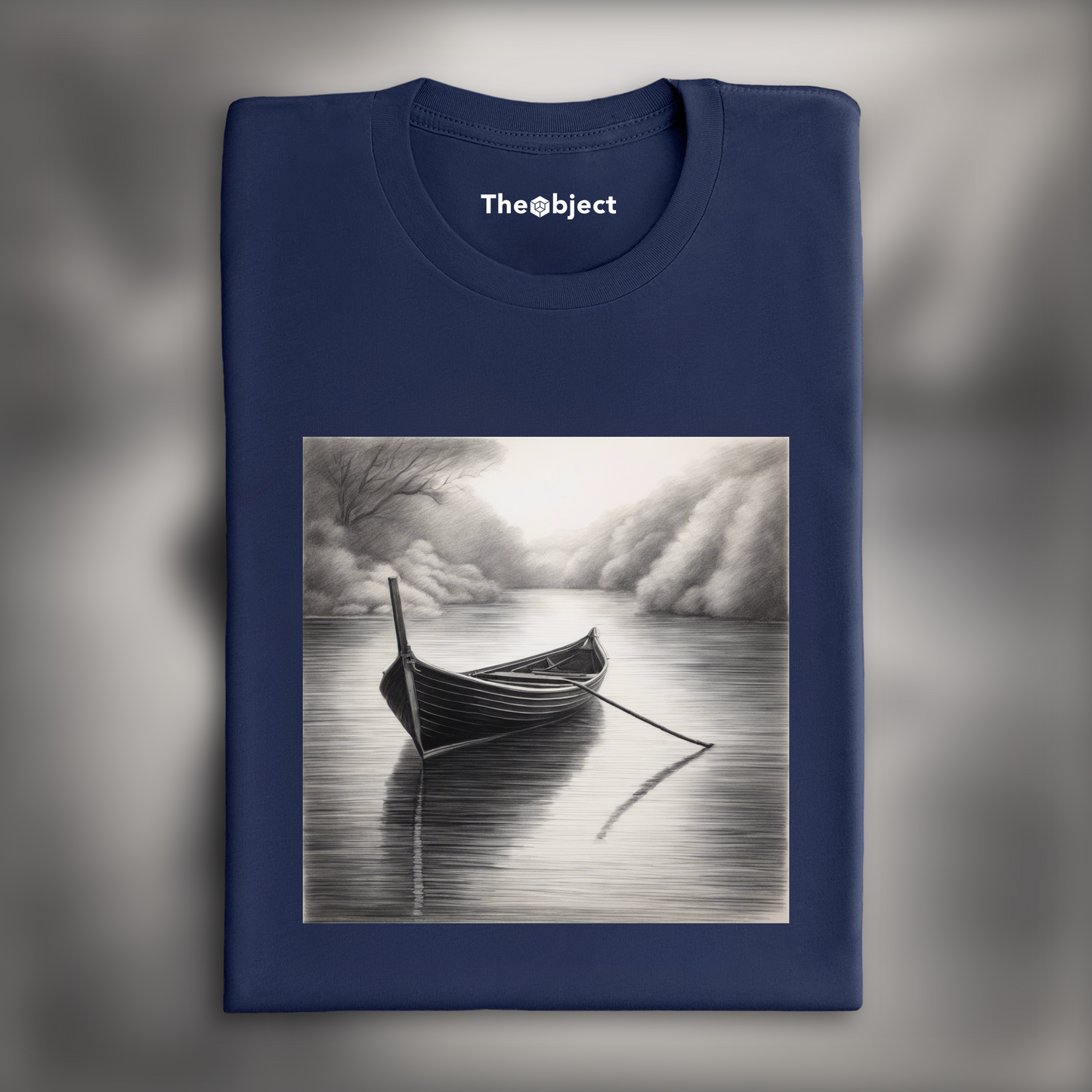 T-Shirt - Pencil drawing, Boat - 2885986585