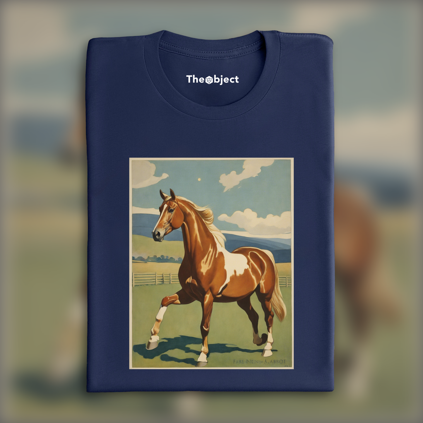 T-Shirt - "The Plastic Club" Art Nouveau américain, Un cheval - 2153827294