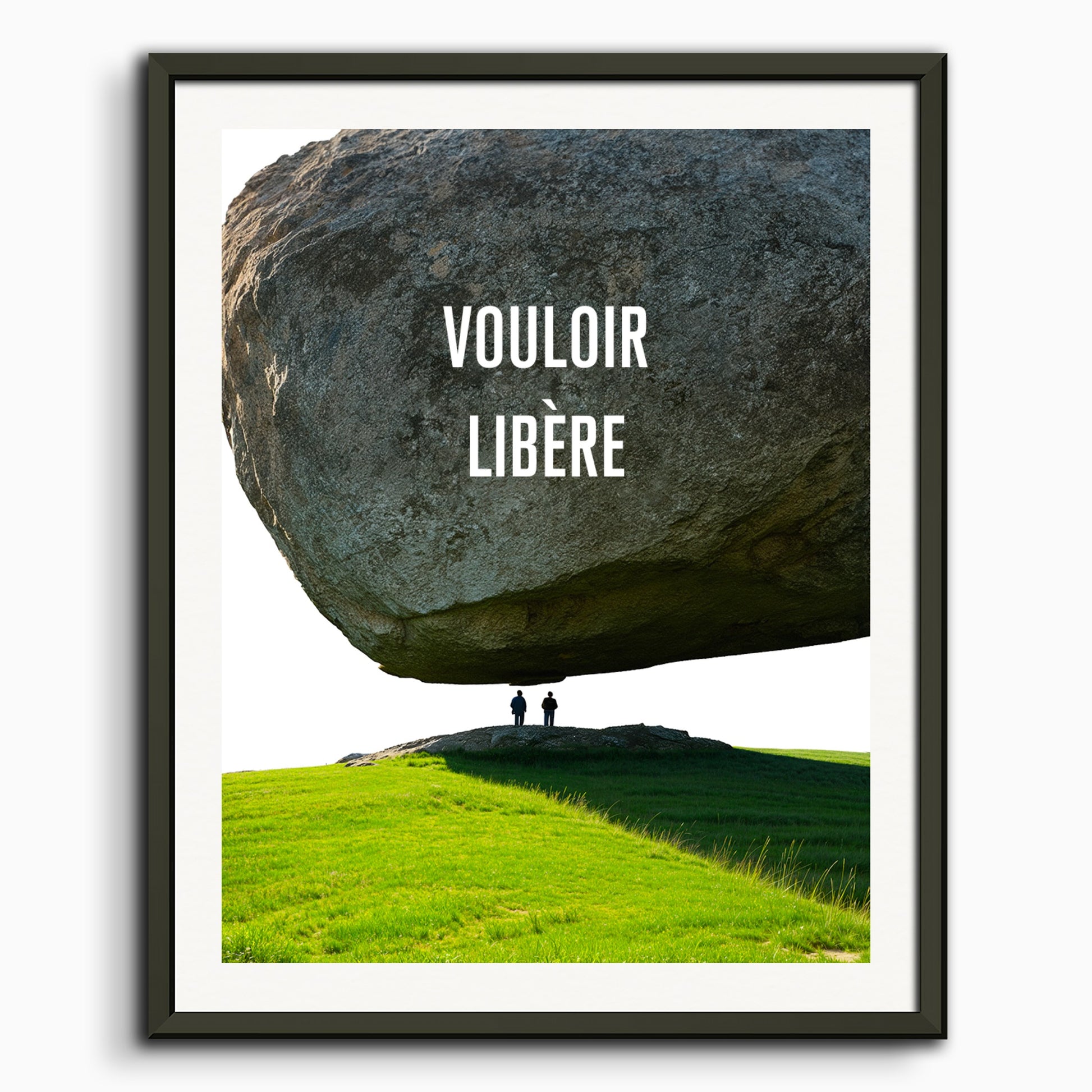 Poster: Willing liberates, Nietzsche