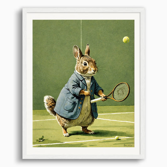 Poster: Charming tales, delicate British watercolors, Tennis