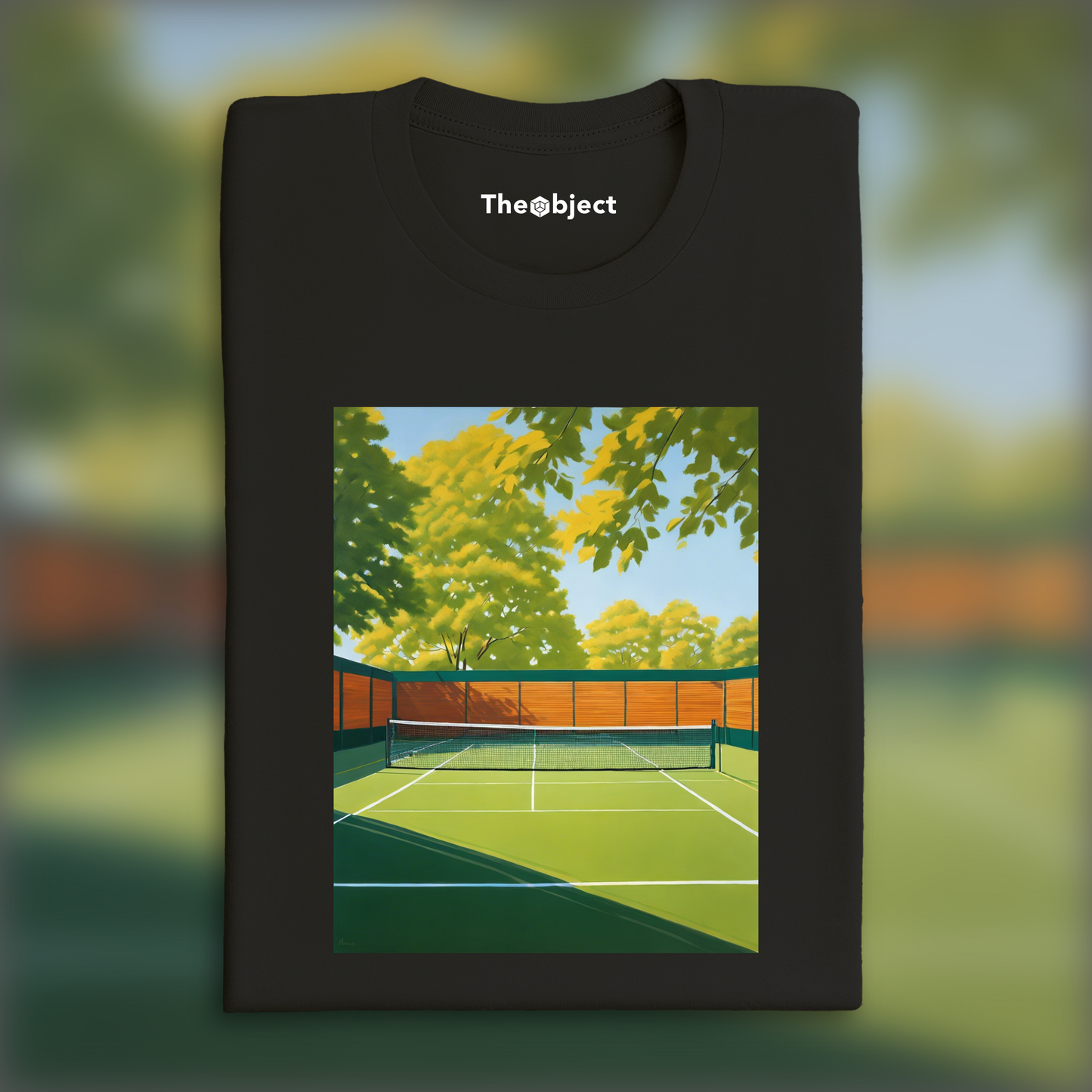 T-Shirt - New American Realism, Tennis court - 1531261941