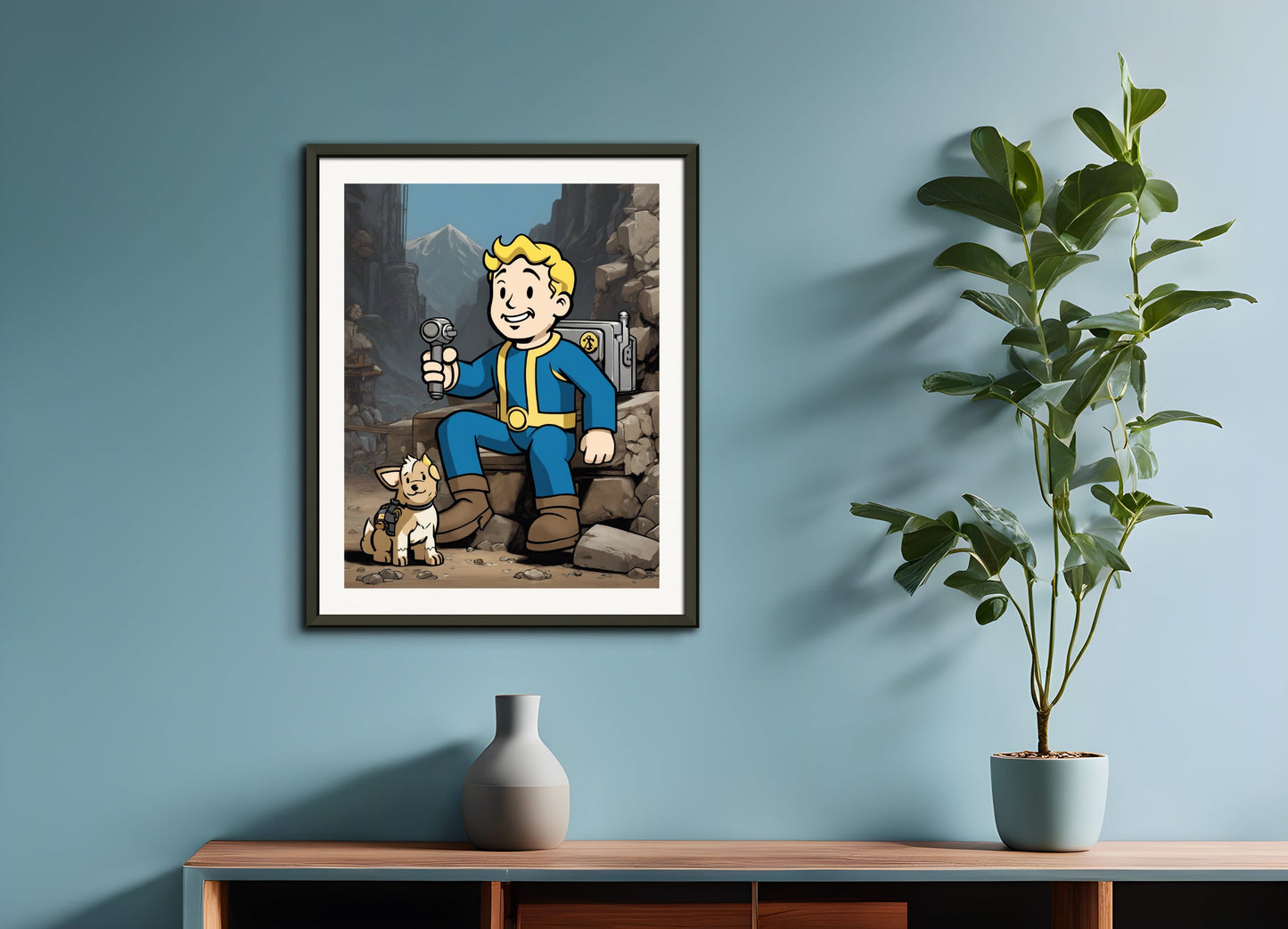 Poster with metal frame: Fallout (video game), Pegasus