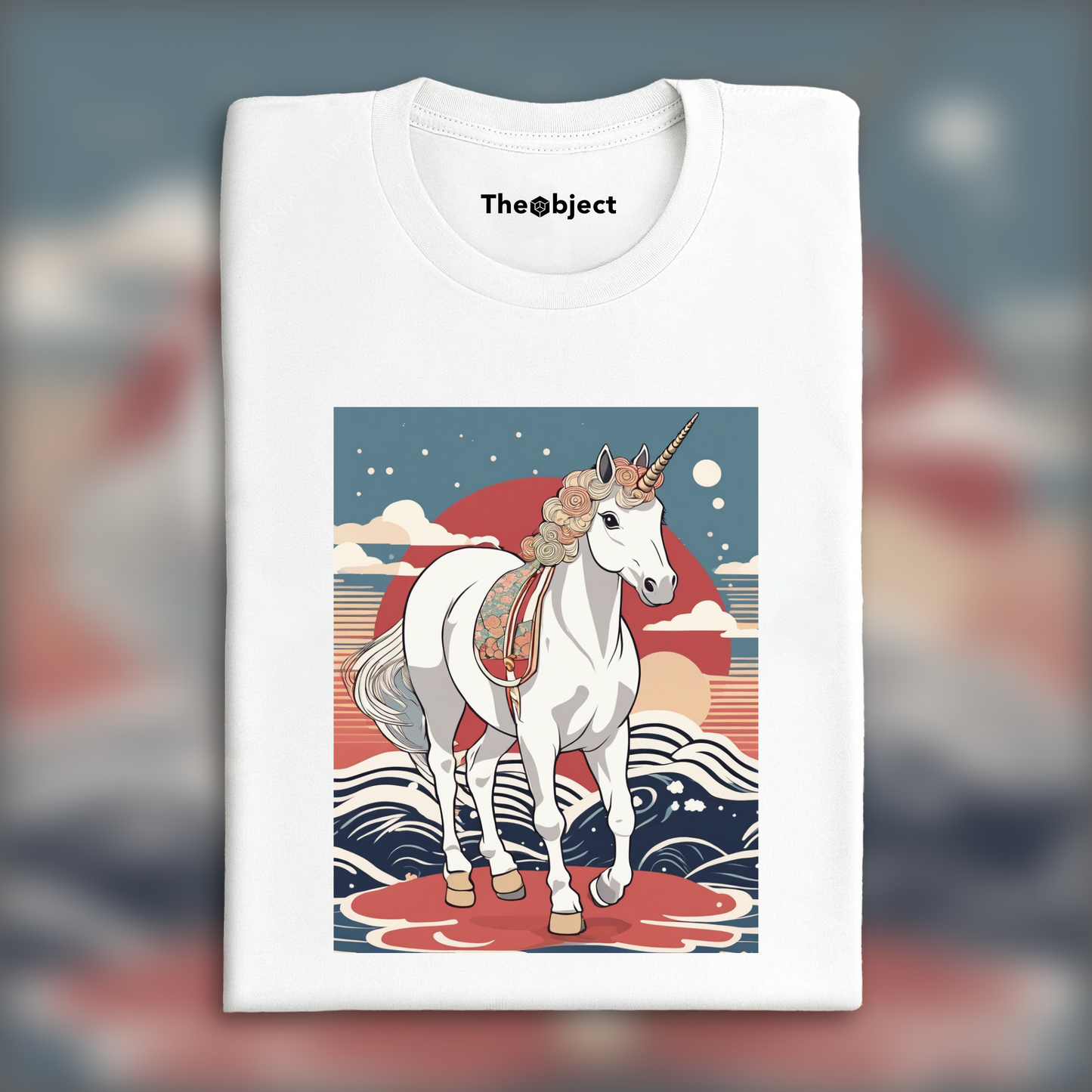 T-Shirt - Ukiyo-e, Licorne bébé mignonne - 579983949