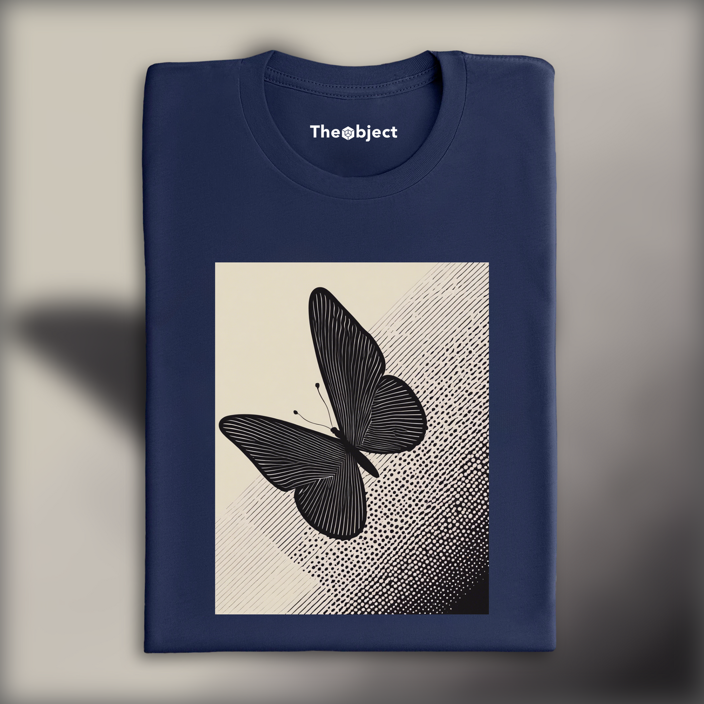 T-Shirt - Halftone Dot Art, Butterfly - 1595048579