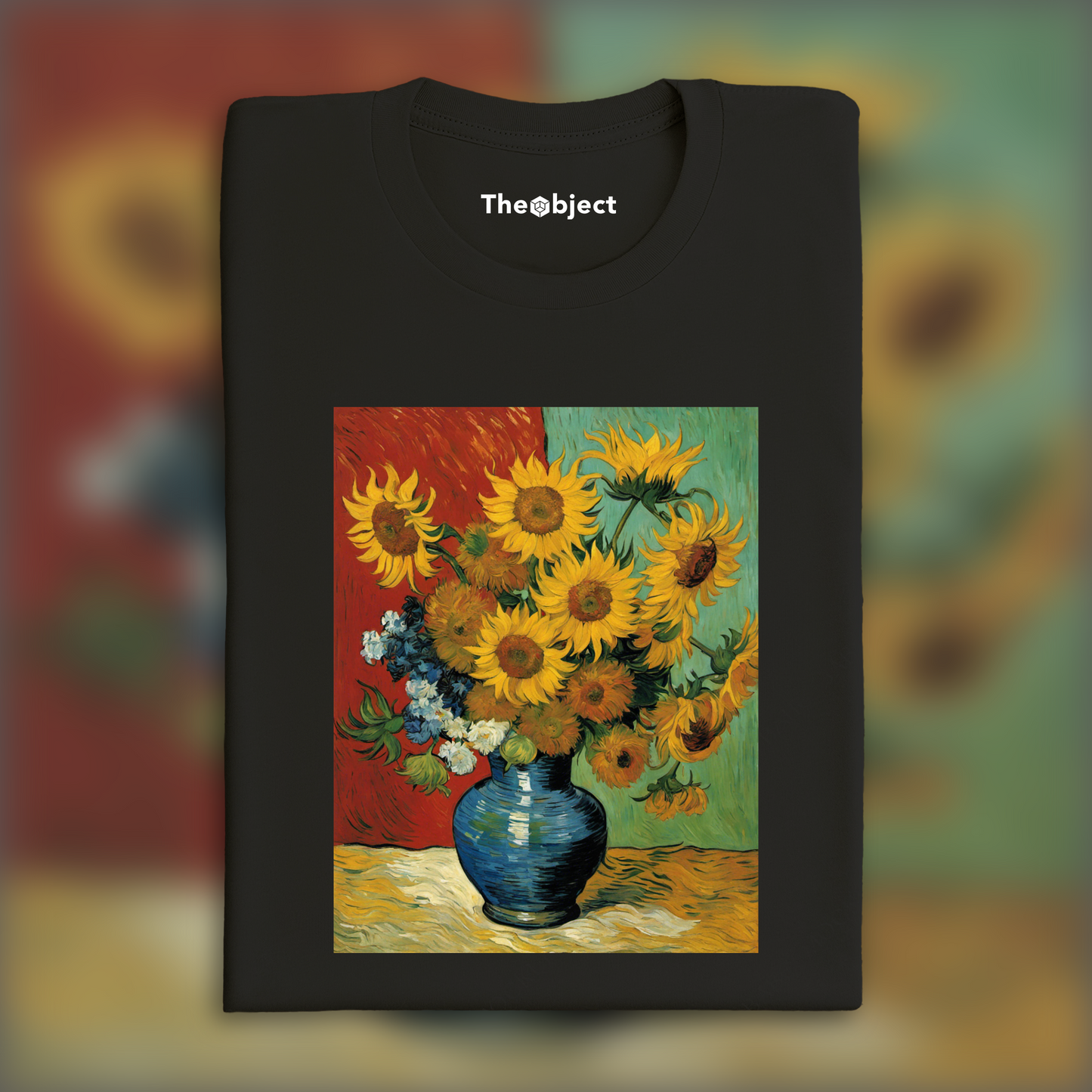 T-Shirt - Peinture capturant la turbulence passionnée de la nature et de l’émotion humaine, Fleur - 907266360