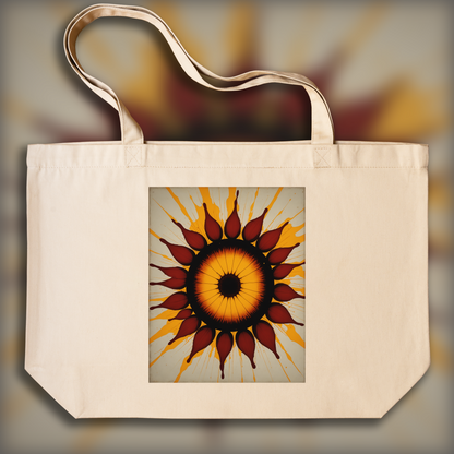 Tote bag - ZERO movement, German kinetic art, Sun - 3904604178