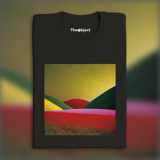 T-Shirt - Abstractions, compositions géométriques dans les paysages, Fleur - 3184296829