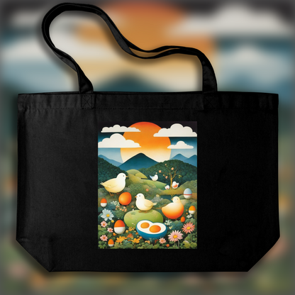 Tote bag - Japanese Superflat, Egg  - 908639952