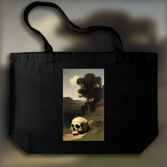 Tote bag - Symbolisme vaporeux et onirique, Crâne - 1019981779