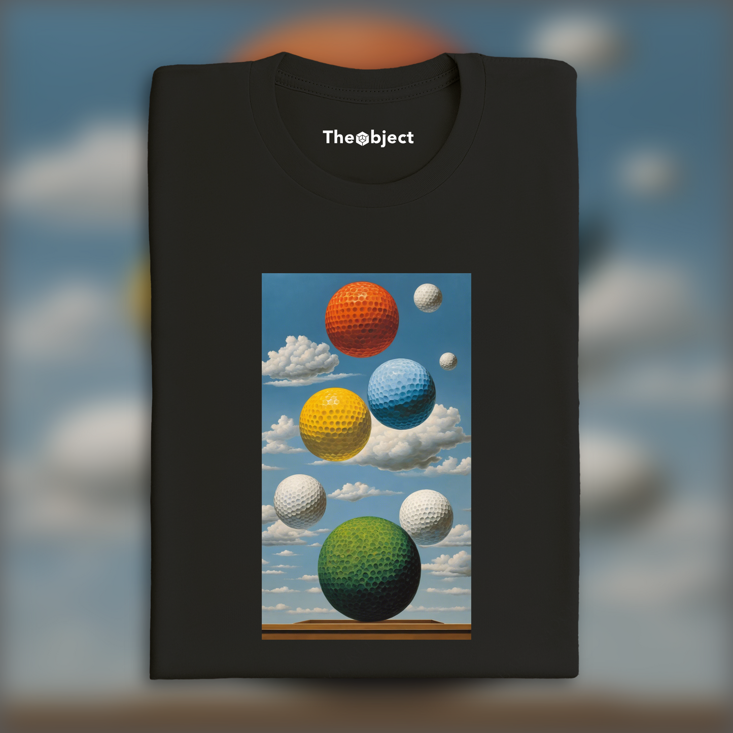 T-Shirt - Belgian surrealism, Golf balls - 1181868019