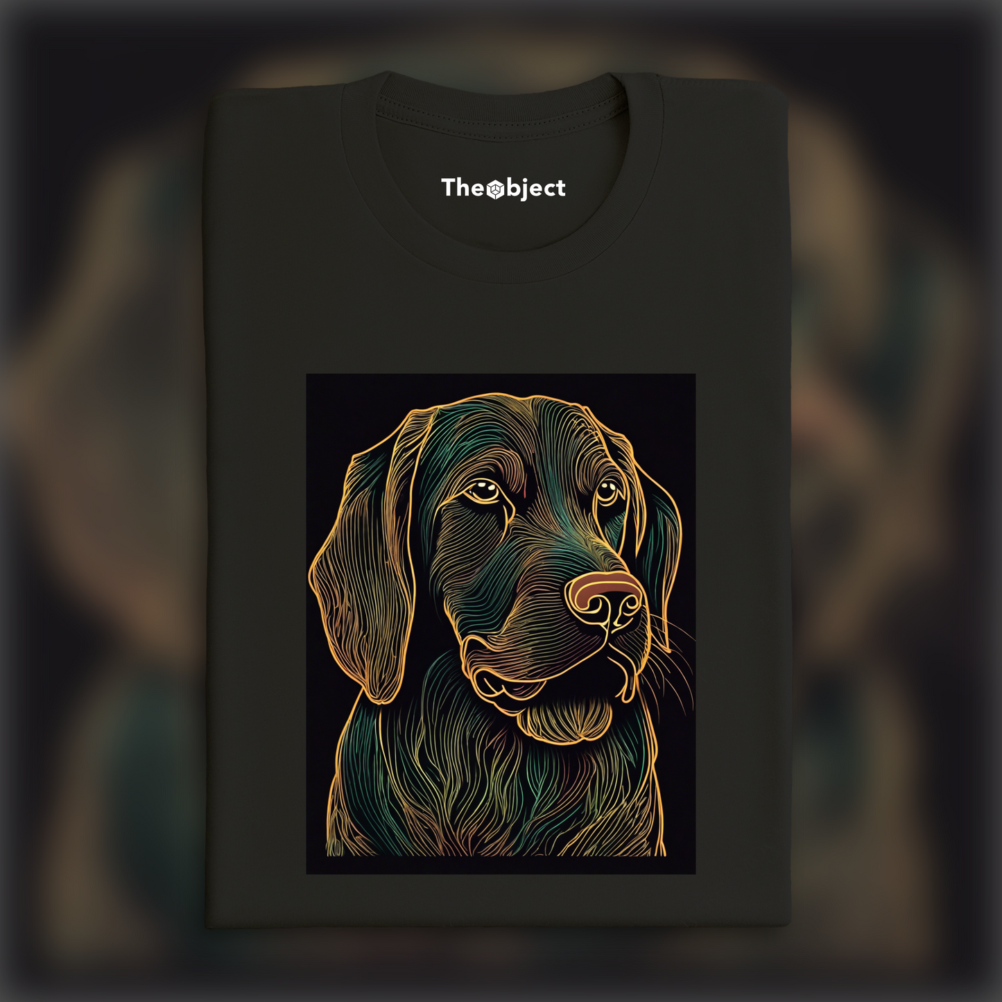 T-Shirt - Photolab luminescent neon, Dog - 39322614