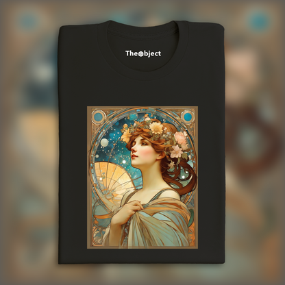 T-Shirt - Fusion enchantée de lignes ornées et de formes fluides, Astrologie - 4098937399