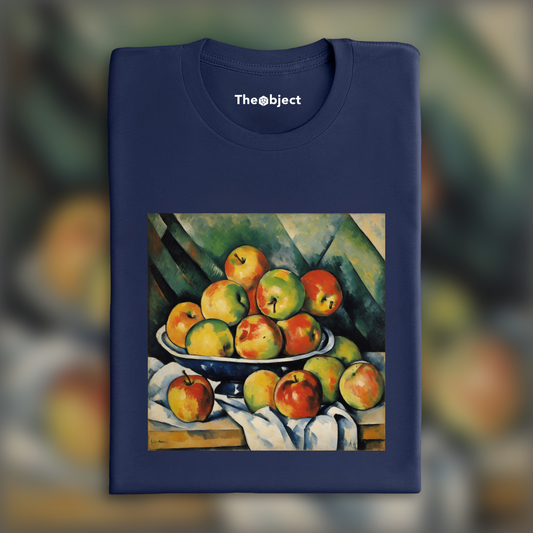 T-Shirt - Harmonious Provencal Impressionism, structured brushstrokes, apple basket - 3304715300