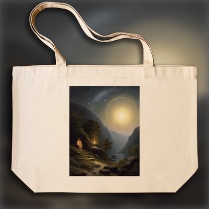 Tote bag - Romantic landscapes, natural beauty and spiritual depth, Astrology, cancer sign - 3524668412