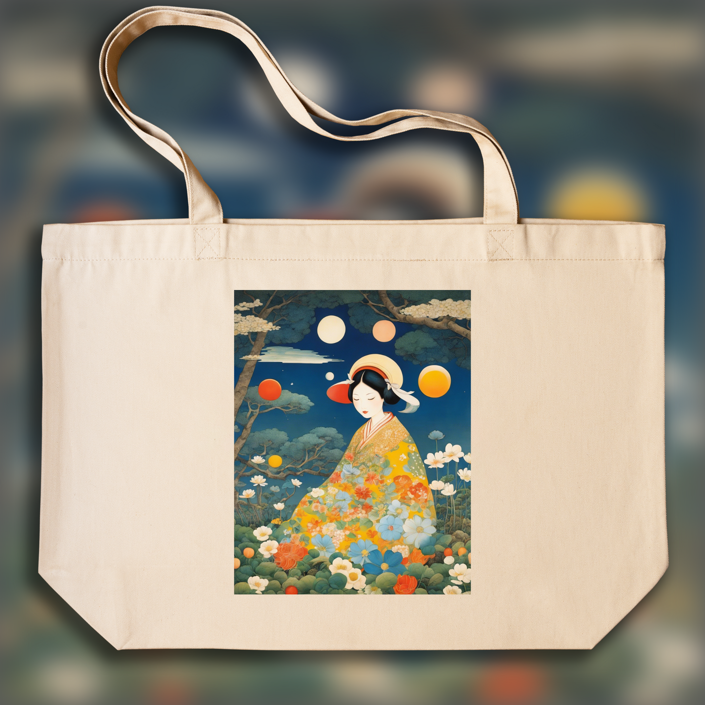 Tote bag - Japanese Superflat, Egg  - 217054076