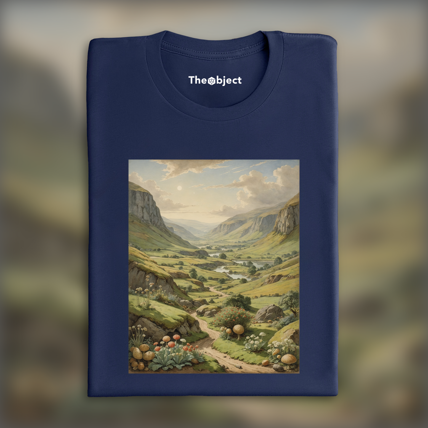 T-Shirt - Contes charmants, délicates aquarelles britanniques, Paysage exoplanète - 2864669920