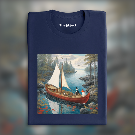 T-Shirt - Moomins, Bateau  - 1738418992