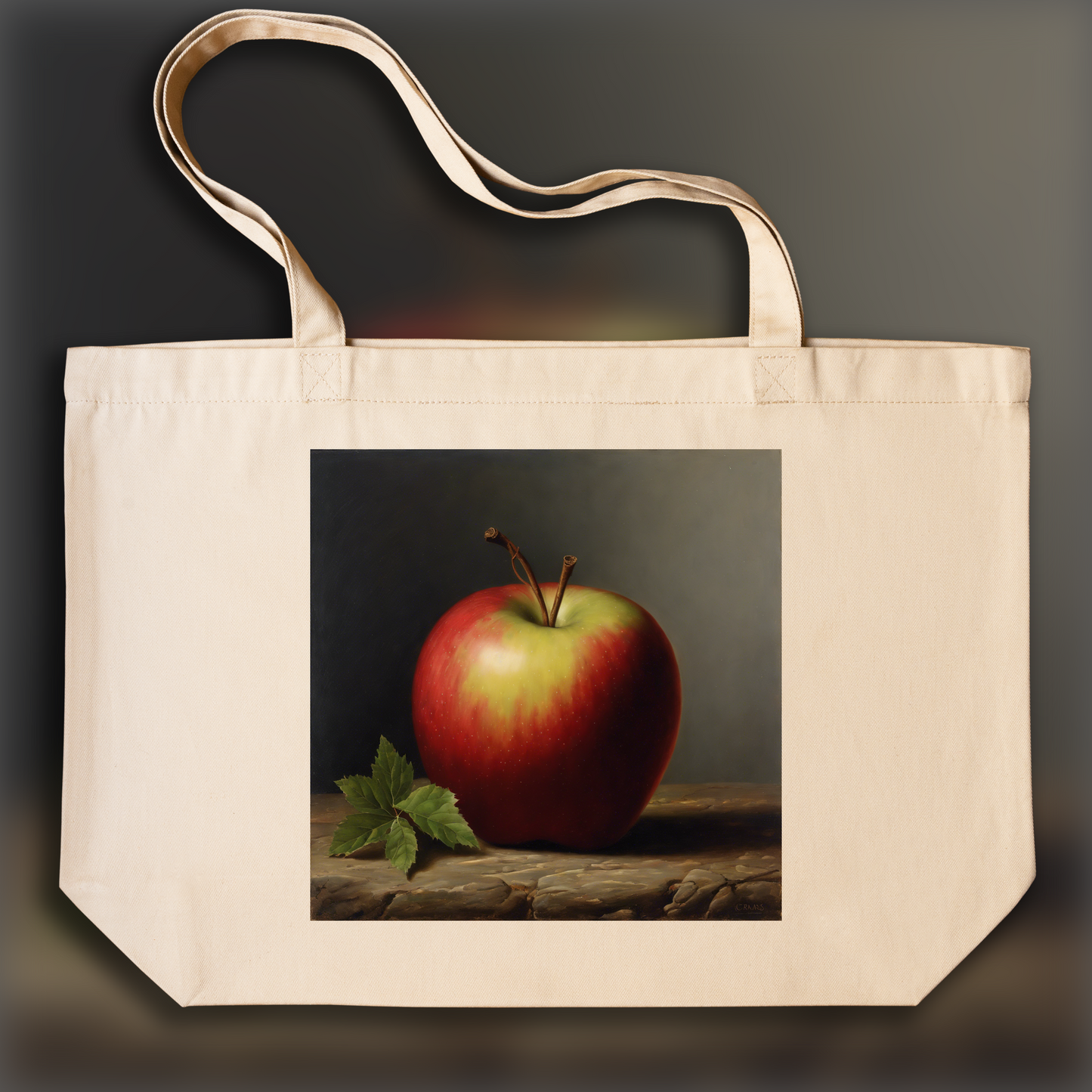 Tote bag - Romantic landscapes, natural beauty and spiritual depth, Apple - 3422545522