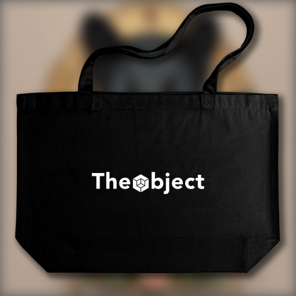 Tote bag - Symmetrical cinematography with a clean color palette, a black panther - 3093808373