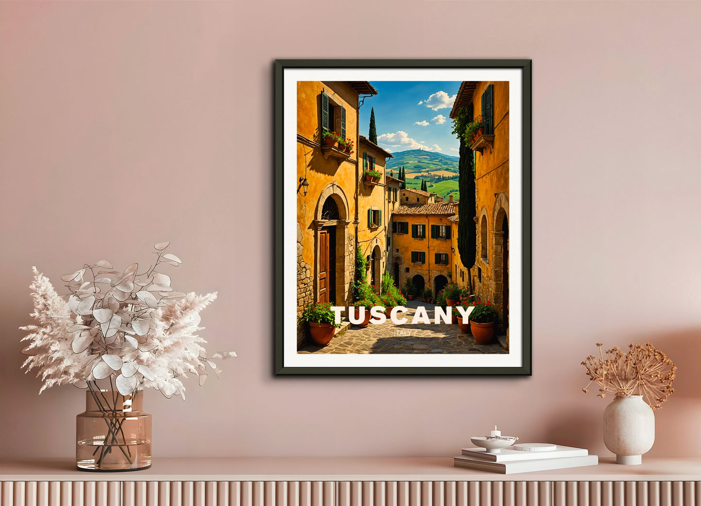 Poster with metal frame: Tuscany