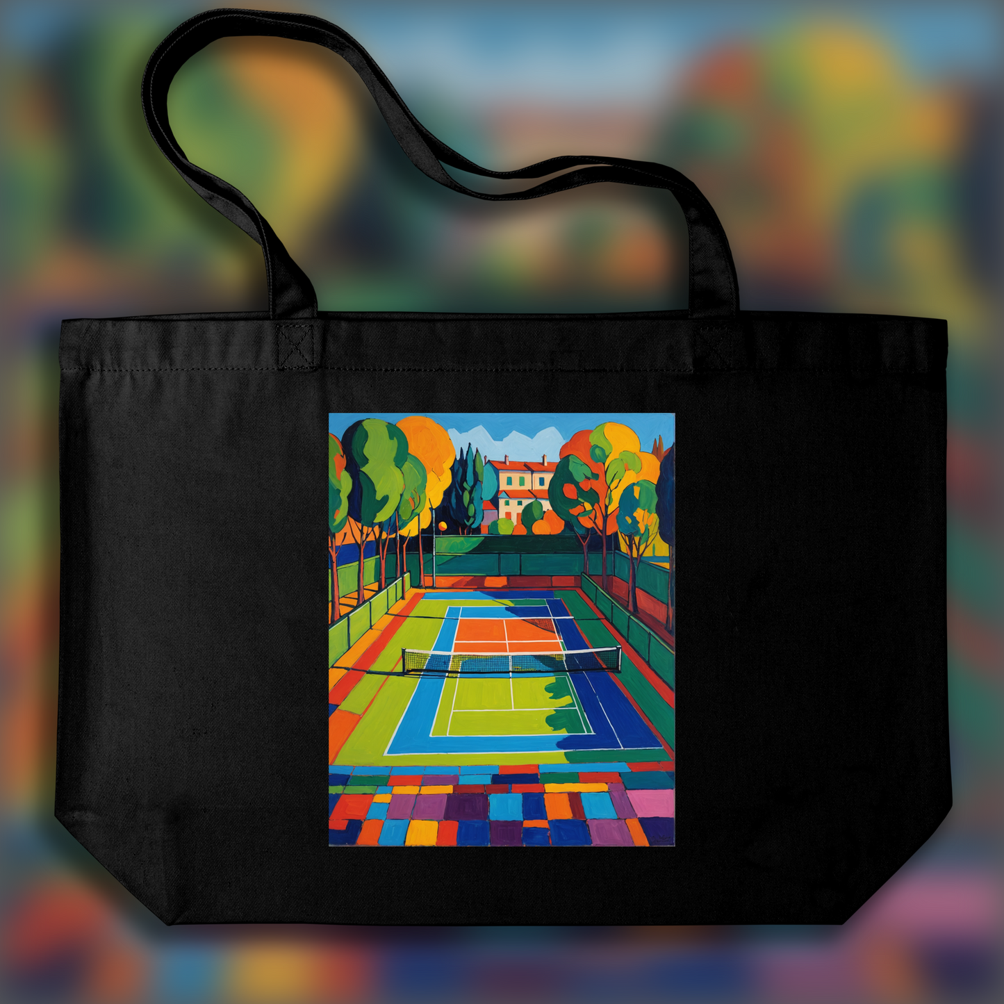 Tote bag - Fauvisme, Court de tennis - 3865502983