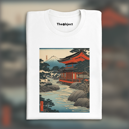 T-Shirt - Ukiyo-e, River - 3686145256