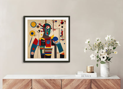 Poster with metal frame: Wassily Kandinsky, Cyborg