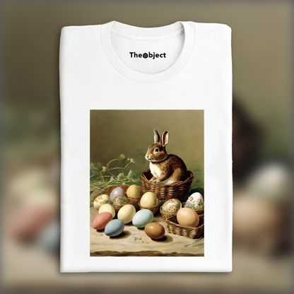 T-Shirt - Charming tales, delicate British watercolors, Chocolate eggs  - 2677289440