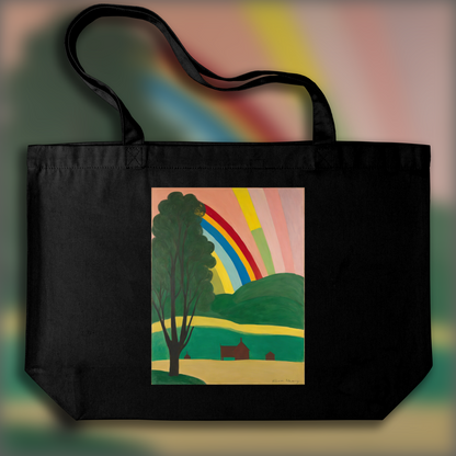 Tote bag - Figuratif intimiste américain, tendance abstraite, Arc-en-ciel - 2762076250