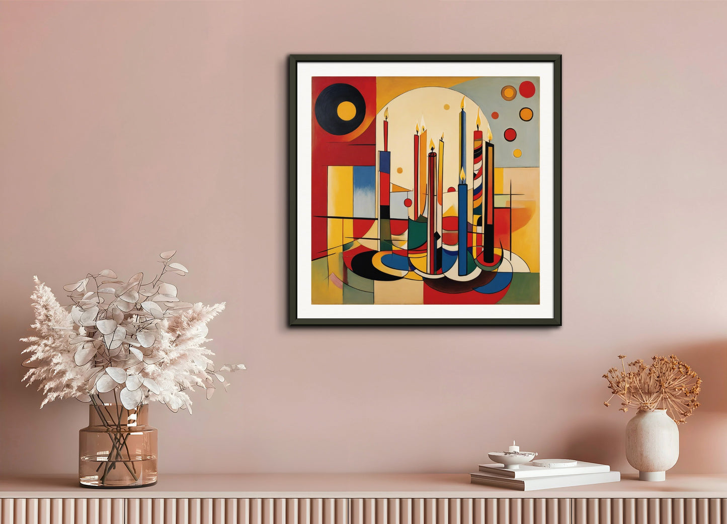 Poster with metal frame: Wassily Kandinsky, Candle