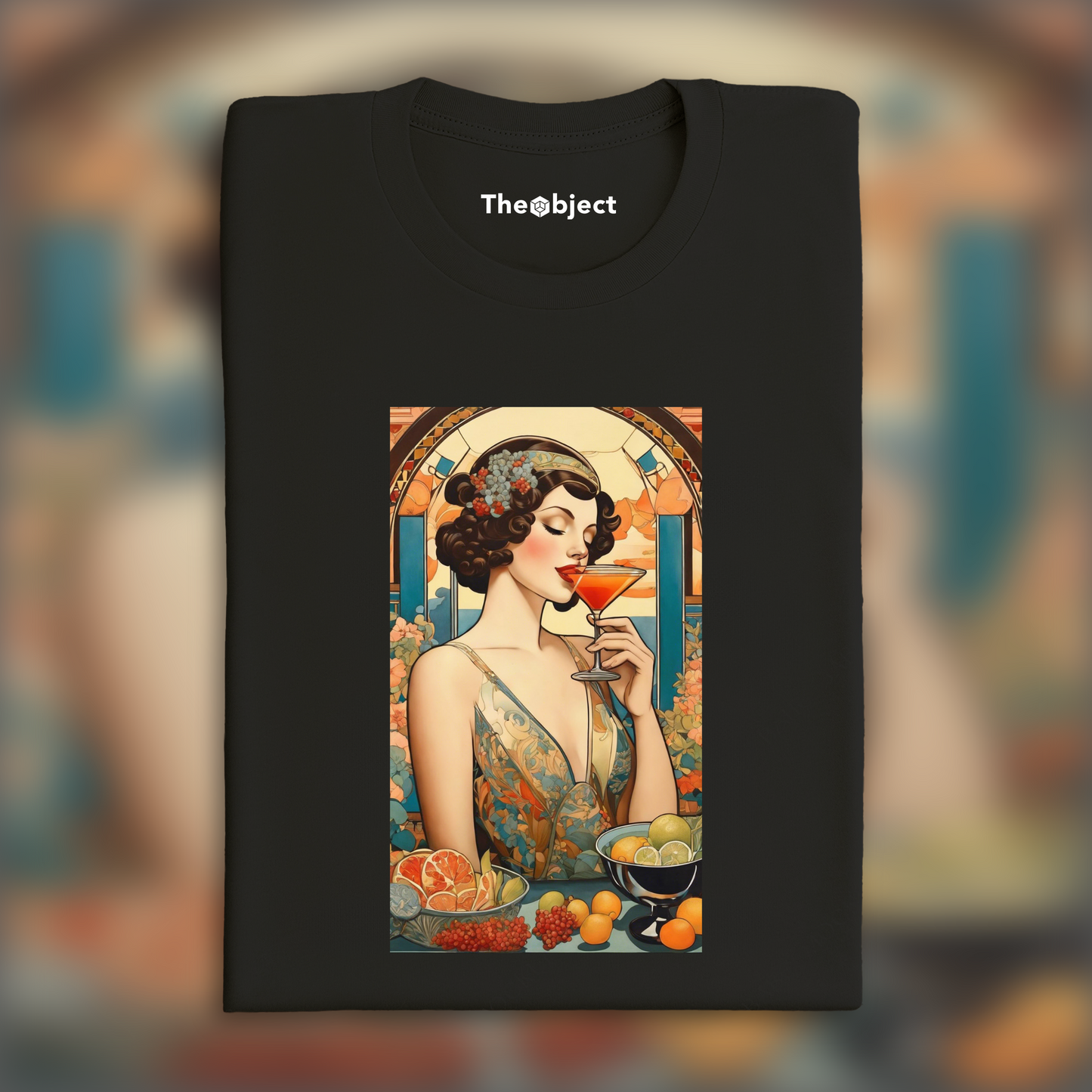 T-Shirt - Danish feminist Art Nouveau painting, Cocktail - 2579959205