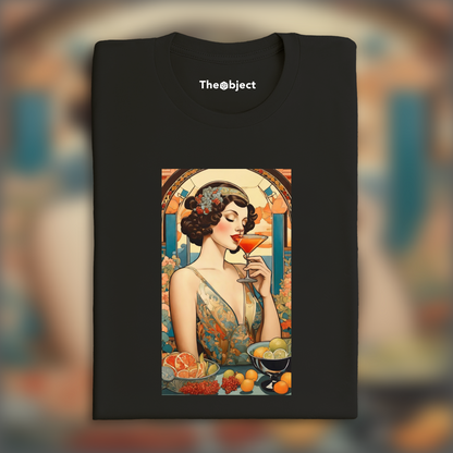 T-Shirt - Peinture féministe danoise Art Nouveau, Cocktail - 2579959205