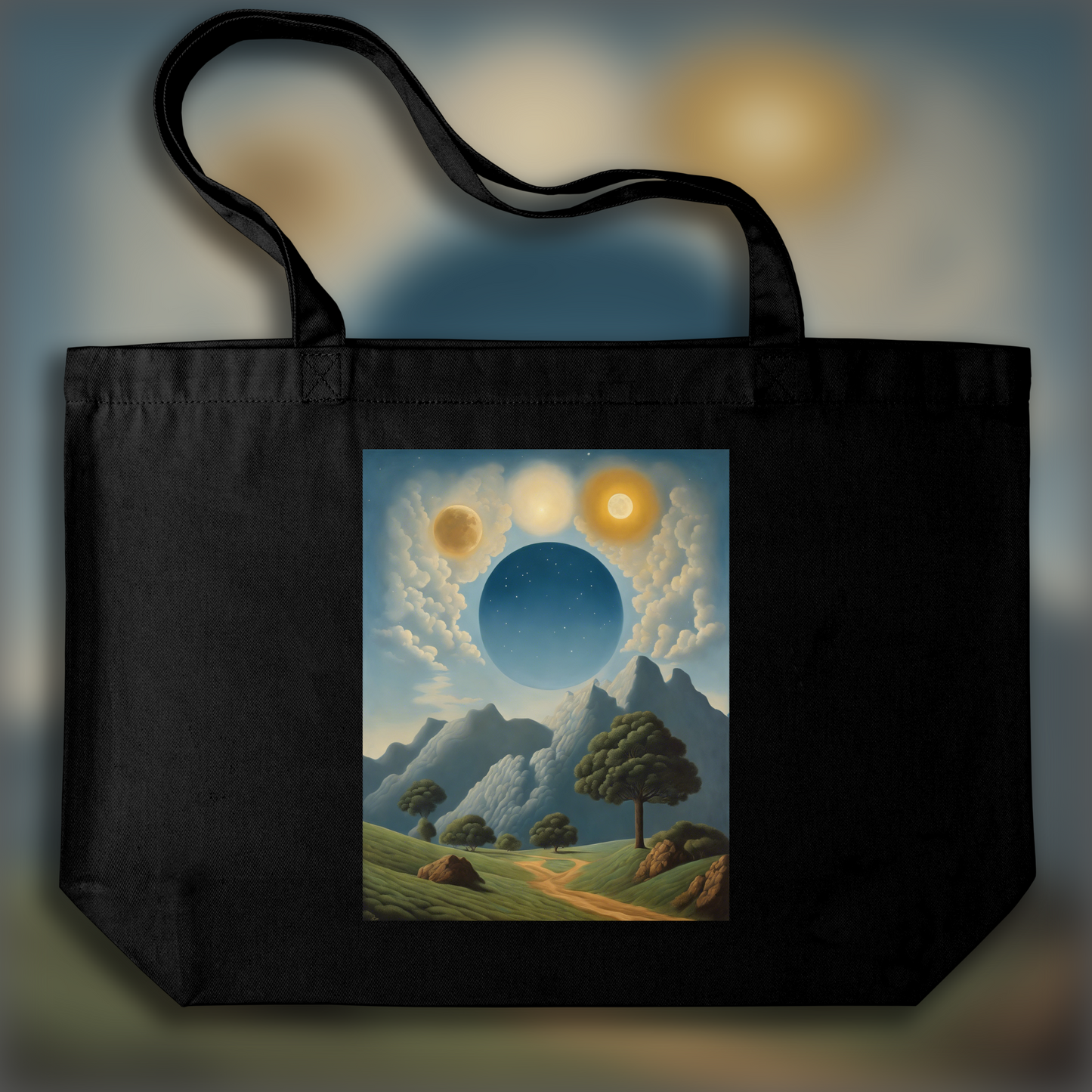 Tote bag - Belgian surrealism, Astrology, Capricorn sign - 2581405925